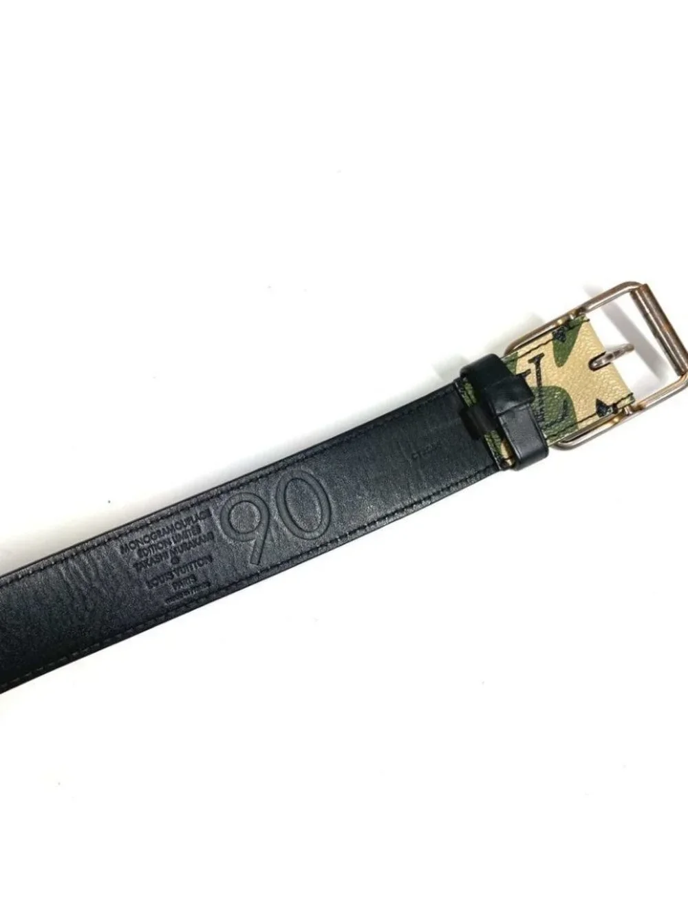 Louis Vuitton Belt Ceinture Monogram Flage Canvas Khaki - Picture 6 of 8